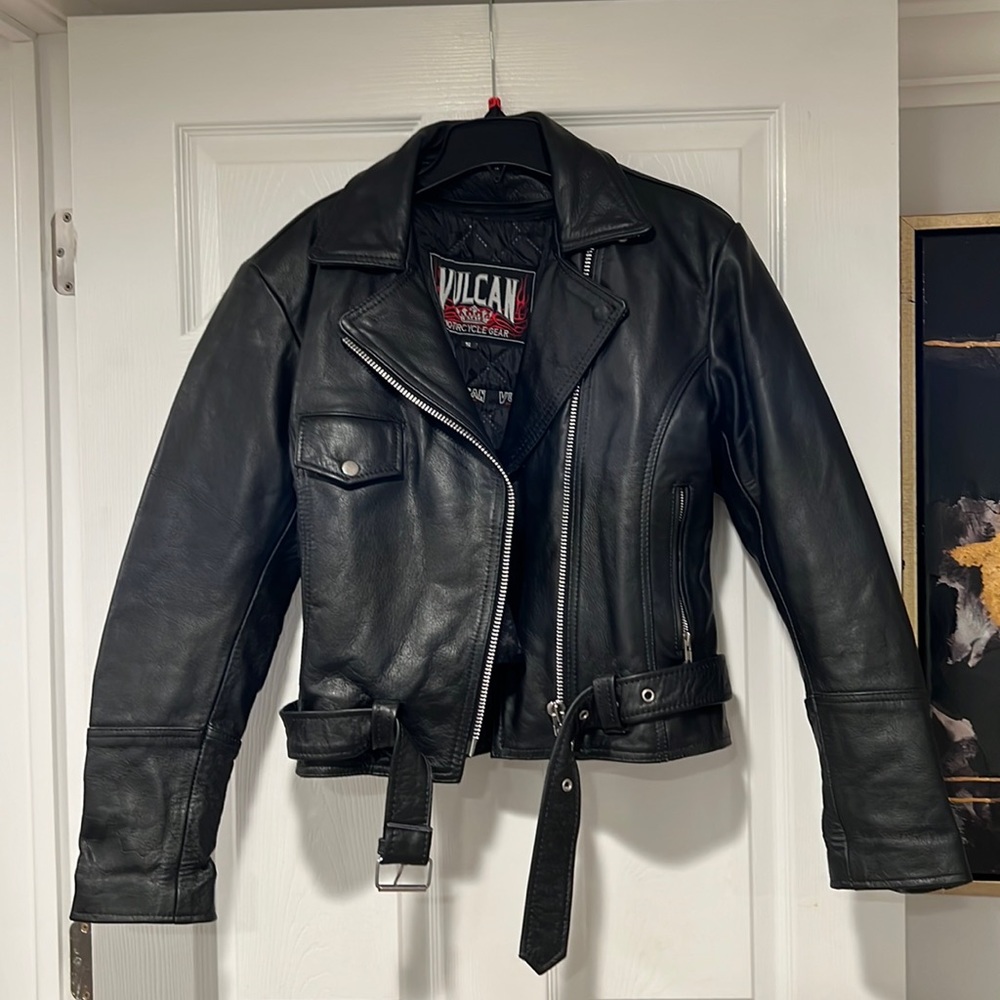 Vulcan motorcycle gear leather jacket